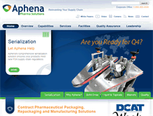 Tablet Screenshot of aphenapharma.com